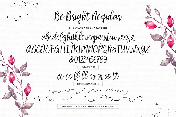 Beispiel einer Be Bright-Schriftart #2